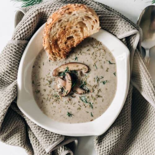 Coconut Milk Mushroom Soup