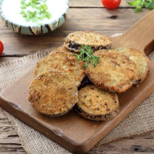 Pan Fried Eggplant With Spiced Honey