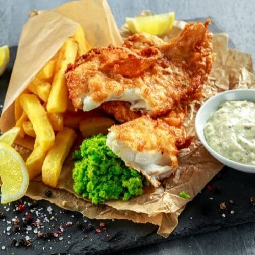 Fish and Chips; Healthy Alternative to Deep Fried Fish and Chips