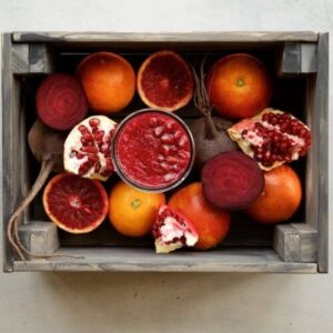 pomegranate and beetroot juice