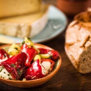 Roasted Bell Peppers With Cheese